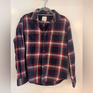 American Eagle Red and Blue Flannel